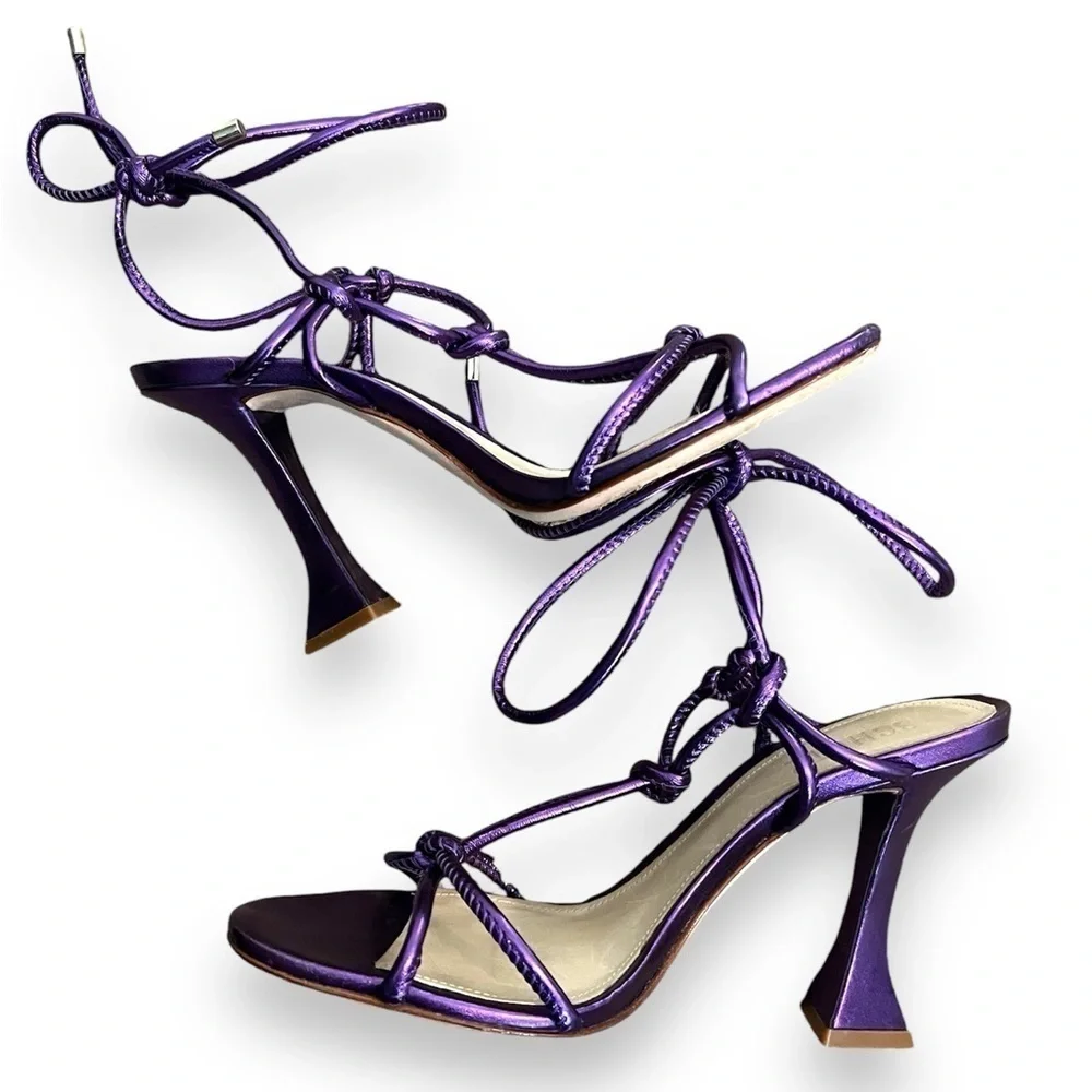 SCHUTZ Women's Latoya Strappy High-Heel Sandals Purple - Picture 2 of 9